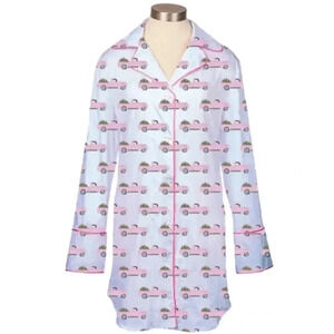 Toss Designs Pink Truck Champagne Nightshirt Size S/M